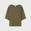Ykobow oversize T-shirt i grøn, 100 % bomuld.