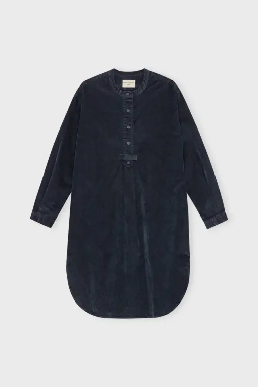 Moshi Moshi Mind – Alright Shirtdress Corduroy, Dark Navy - Billede 5