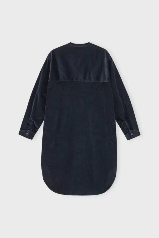 Moshi Moshi Mind – Alright Shirtdress Corduroy, Dark Navy - Billede 4
