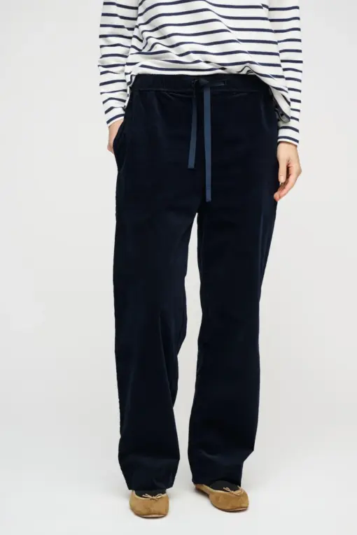 Moshi Moshi Mind – Catch Pants Corduroy, Dark Navy - Billede 5