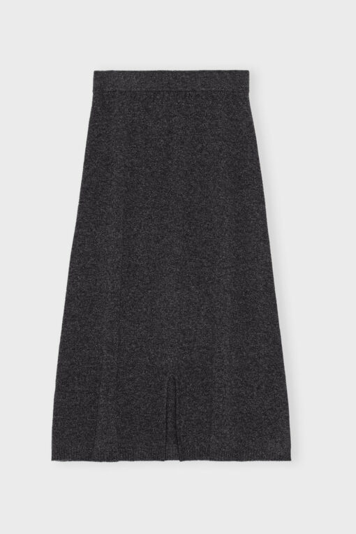 Moshi Moshi Mind - Elma Skirt Merino, Charcoal Melange - Billede 3