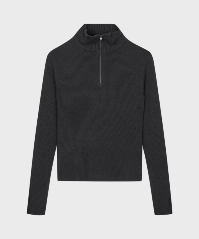 Fine Merino Ida Knit – sort merinouldstrøje fra Mads Nørgaard