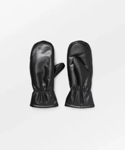 Alternative view of Beck Söndergaard – Leather Nylona Mitten, Sort