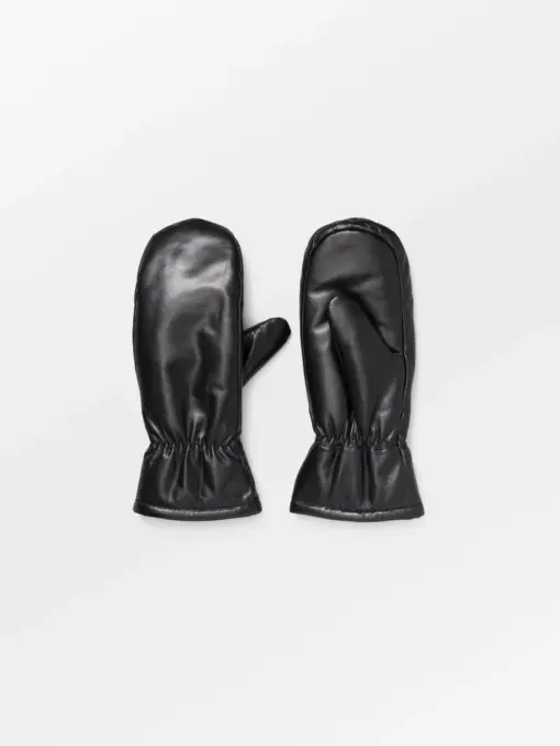 Beck Söndergaard – Leather Nylona Mitten, Sort - Billede 2