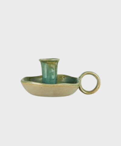 Ib Laursen Lysestage – Ocean Green | Stentøj til 2,2 cm lys