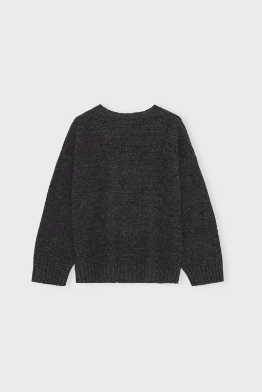 Moshi Moshi Mind – Nora Knit Merino, Charcoal Melange - Billede 3