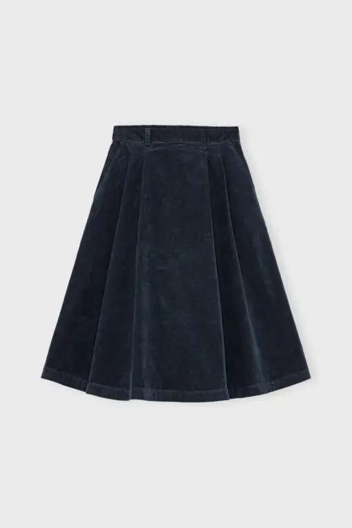 Moshi Moshi Mind – Poem Skirt Corduroy, Dark Navy - Billede 4