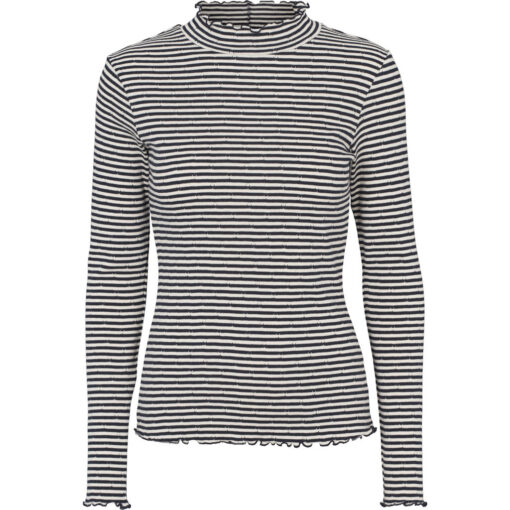 Basic Apparel – Silma High Neck, Sky captain/birch - Billede 4
