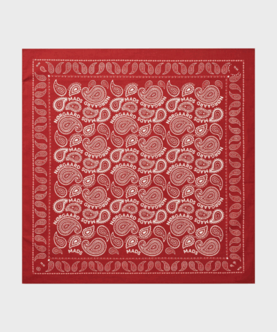 Soft Cotton Paisley Scarf i farven “Winery” fra Mads Nørgaard – paisley-print i økologisk bomuld.