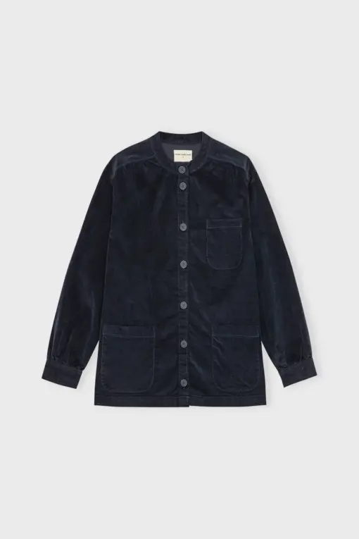Moshi Moshi Mind - Tales Shirt Corduroy, Dark Navy - Billede 5