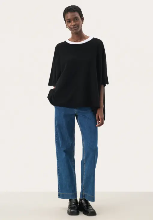 Part Two - Tilanna Poncho Cape, Sort - Billede 2