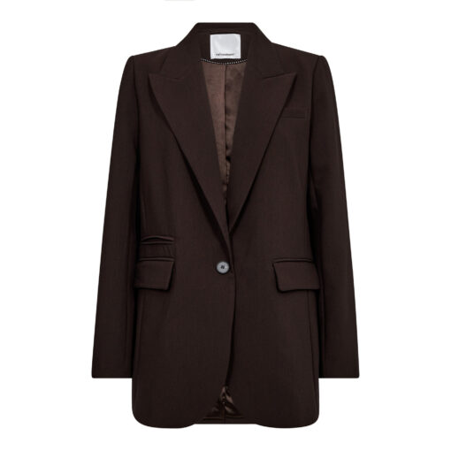 Co’Couture – Volacc Single Oversize Blazer - Dark Brown - Billede 5