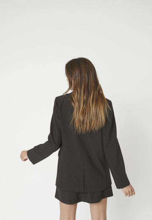 Co’Couture – Volacc Single Oversize Blazer - Dark Brown - Billede 4