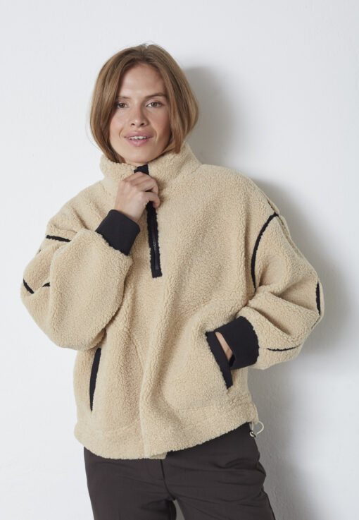 Co'Couture - MadinCC Fleece - Sand - Billede 2