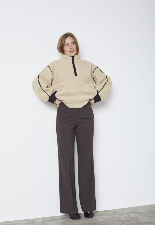 Co'Couture - MadinCC Fleece - Sand - Billede 5