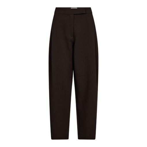 Co’Couture – Volacc Carrot Pleat Pant - Dark Brown - Billede 2