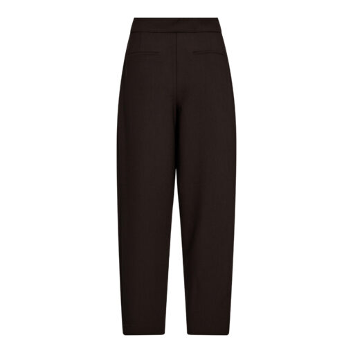 Co’Couture – Volacc Carrot Pleat Pant - Dark Brown - Billede 3