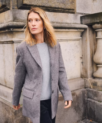 Alternative view of Part Two – Seline Blazerfrakke, Brown Check