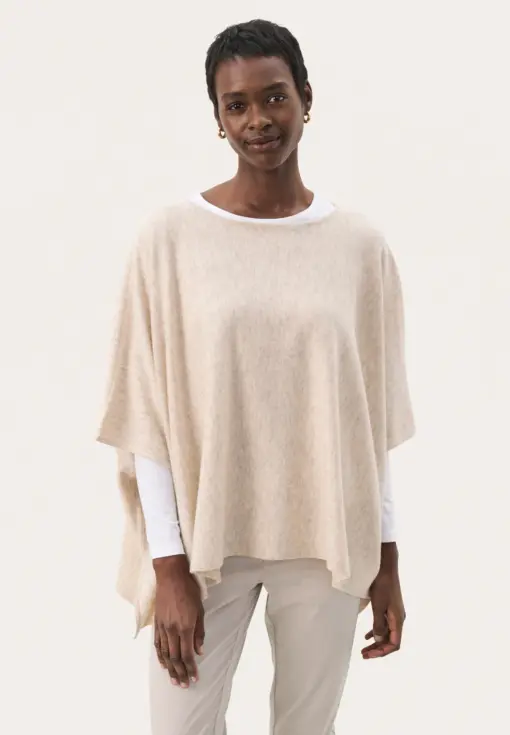 Part Two – Tilanna Poncho Cape, Sand - Billede 4