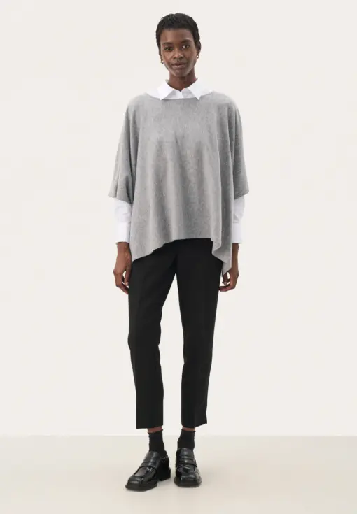 Part Two – Tilanna Poncho Cape, Grå - Billede 2
