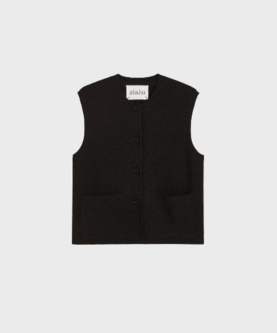 Vest i 100% Merinould | Boxy Pasform & Milano-strik | Damevest