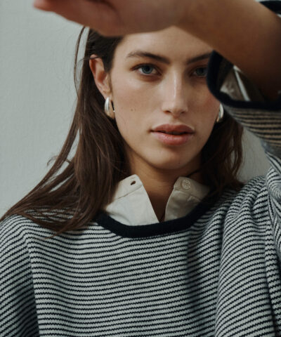Alternative view of Anne-Mi - Aya Knitted Pullover, Stribet