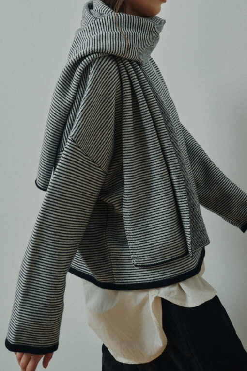 Anne-Mi - Aya knitted scarf, Stribet - Billede 2