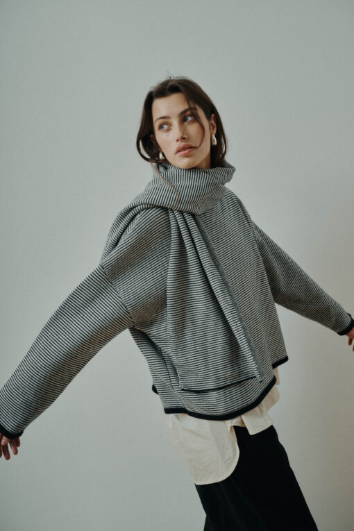 Anne-Mi - Aya Knitted Pullover, Stribet - Billede 2