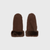 BeckSöndergaard Doa Shearling Mitten – Chocolate Torte | Luksus Luffer