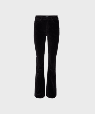 IVY Copenhagen Tara Flare Jeans – Baby Cord Sort
