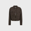 Kort utility-jakke i brun tweed fra Ivy Copenhagen. Tilda Coat – moderne pasform med karakterfulde detaljer.