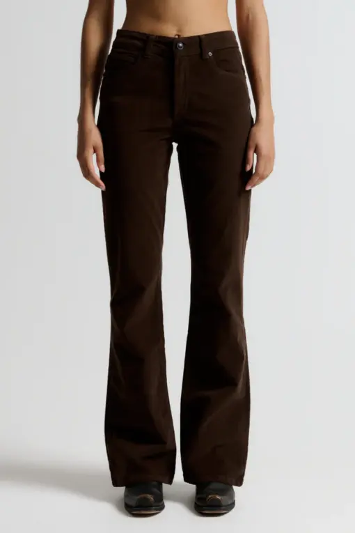 IVY – Tara Flare Jeans Baby Cord - Expresso Brown - Billede 2