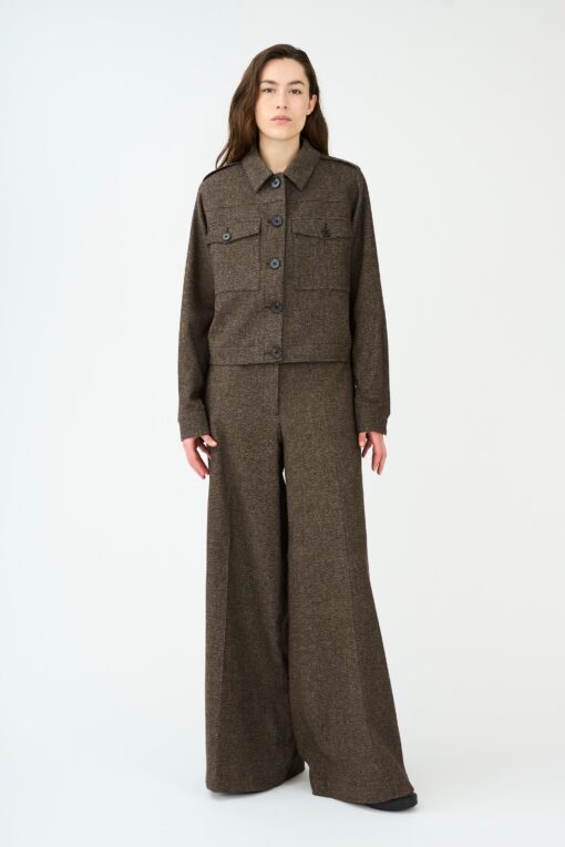 Ivy Copenhagen – Tilda Utility Cropped Coat - Brun - Billede 3