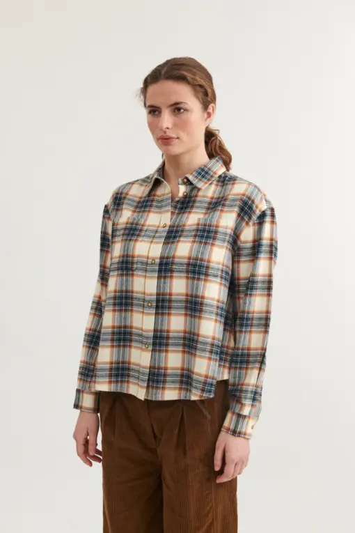 Basic Apparel - Kira Shirt, Blue/Birch - Billede 4