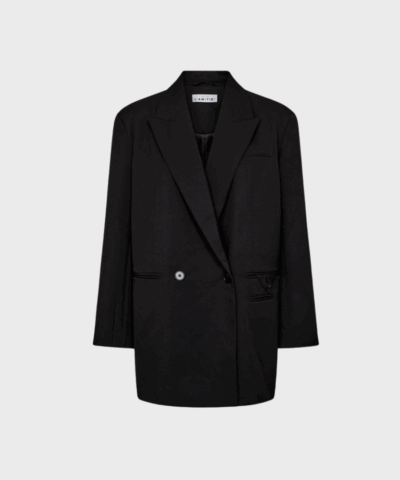Haute L’amitie Premiere Oversize Triangle Blazer | Sort Blazer Dame