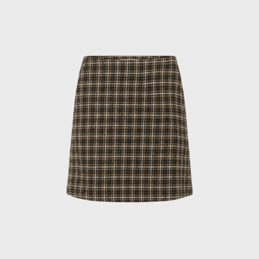 Part Two – SissaPW Skirt | A-line Ternet Uldnederdel | Fri Fragt