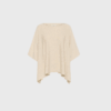 Part Two Tilanna Poncho Cape – Sand | Blød Strikbluse