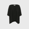 Part Two Tilanna Poncho Cape – Sort | Blød Strikbluse