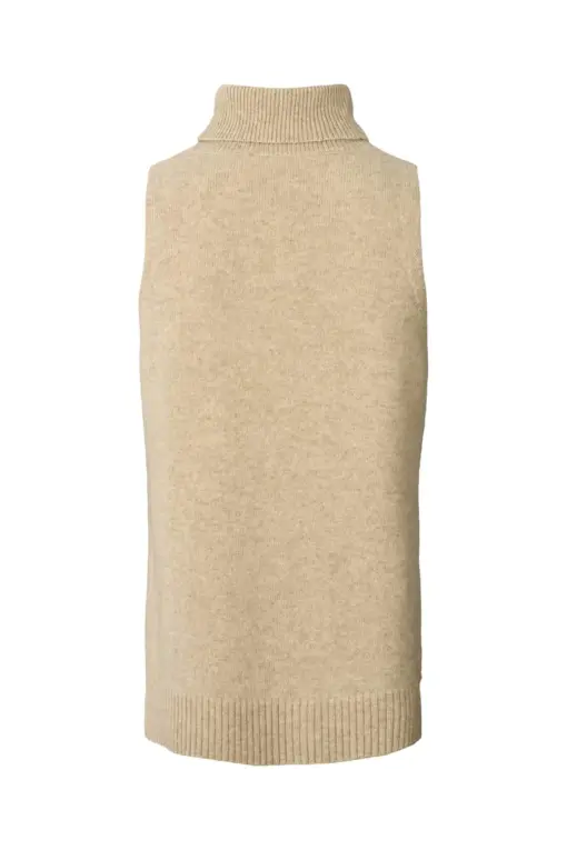 Rabens Saloner - Diara Funnel Halter Top, Oatmeal - Billede 7