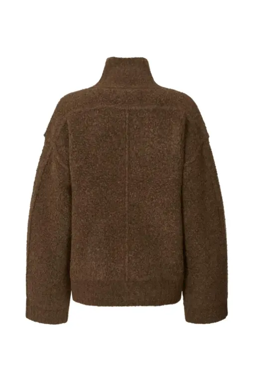 Rabens Saloner - Sigal Knit Jacket, Dark brown - Billede 3