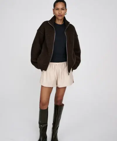 Alternative view of Rabens Saloner - Sigal Knit Jacket, Dark brown