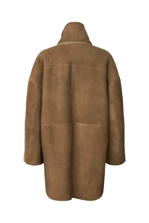 Rabens Saloner - Ejsa Shearling Coat, Dark brown - Billede 11