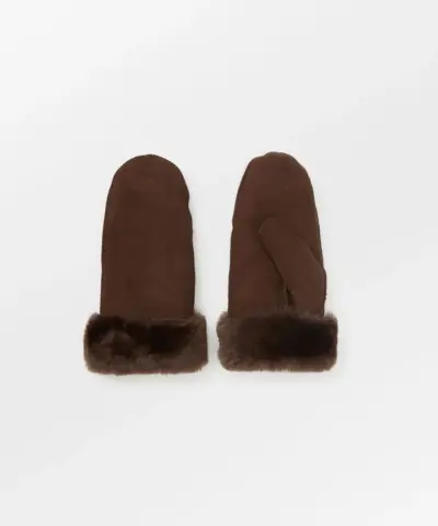 Alternative view of BeckSöndergaard – Doa Shearling Mitten - Chocolate Torte