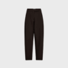Co’Couture – Volacc Carrot Pleat Pant (Dark Brown) | Elegant Carrot-leg Bukser | Fri Fragt