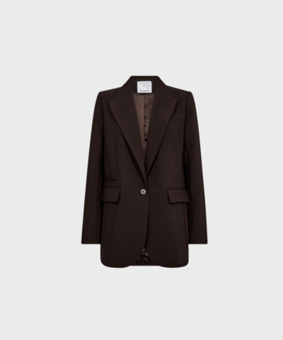 Co’Couture – Volacc Single Oversize Blazer (Dark Brown) | Klassisk & Oversize | Fri Fragt