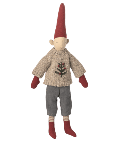 Alternative view of Maileg – Nisse Dreng – Bukser Og Strikket Sweater – Str. 2