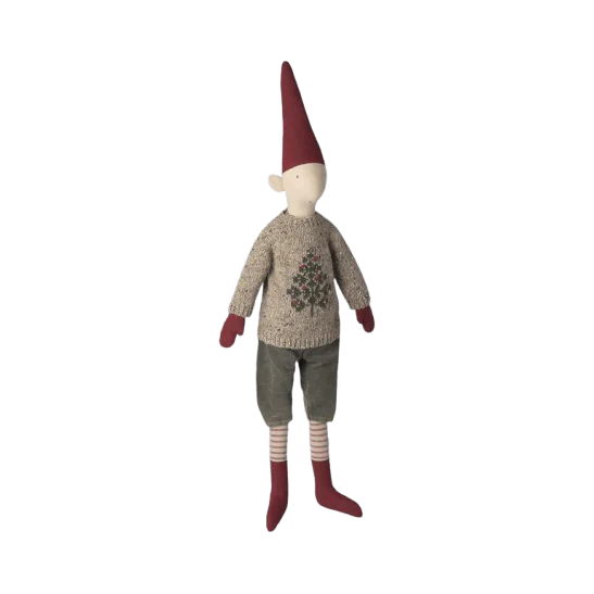 Maileg – Nisse Dreng – Strikket Sweater – Str. 5 - Billede 2