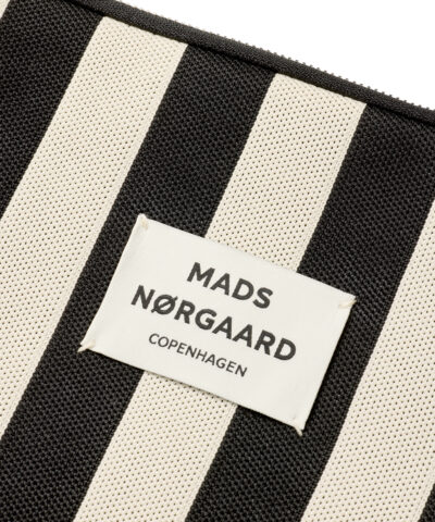 Alternative view of Mads Nørgaard - Knit Stripe Computer Sleeve Small - Sort/Hvid