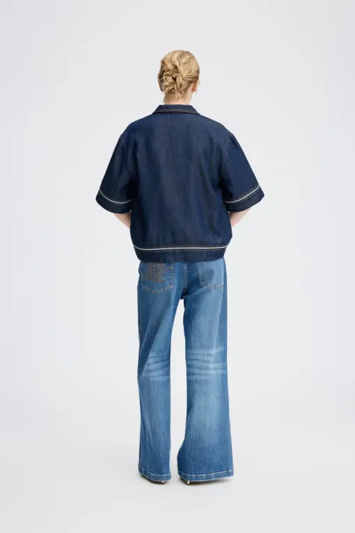 Munthe - Rappa Bluse - Denim - Billede 5