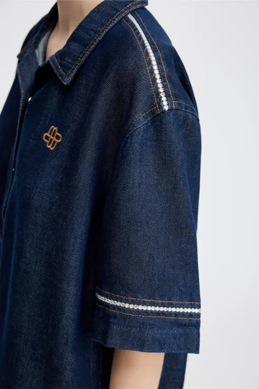 Munthe - Rappa Bluse - Denim - Billede 3